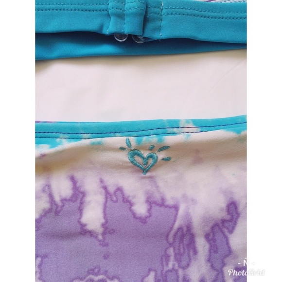 JUSTICE SWIMMING TWO PIECE SUIT SIZE 14 - Picture 3 of 7